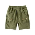thumbnail image 1 of Mercatoo Toddler Baby Stretchy Casual Denim Shorts Summer Solid Color Jean Shorts 1 to 6 Years Boy Classic Cargo Shorts, 1 of 3