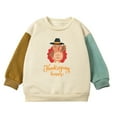 thumbnail image 1 of Mercatoo Toddler Boy Girl Thanksgiving Outfit Baby Turkey Sweatshirt Crewneck Long Sleeve Pullover Top Fall Winter Clothes, 1 of 5