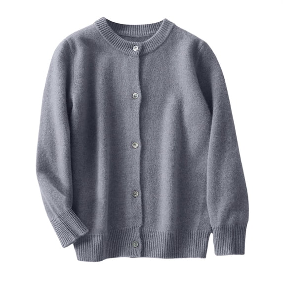 Mercatoo Toddler Boys Girls Cardigan Sweater Autumn/Winter Solid Color Knitted Birthday School
