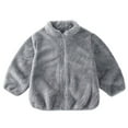 thumbnail image 1 of Mercatoo Toddler Boys Girls Fleece Full-Zip Jacket Baby Cozy Fuzzy Sherp𝐚 Jacket Kids Winter Warm Plush Coat Boys Winter Coat, 1 of 5