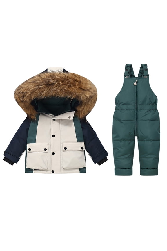 Toddler Boys Girls Snowsuits and Ski Bib 𝐒now Pants Outdoor Windproof 𝐖aterproof 𝐒now Suit for Kids Skiing 𝐁𝐢𝐛s Outfits
