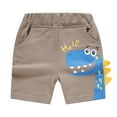 thumbnail image 1 of Mercatoo Toddler Boys Summer Knit Shorts with Pocket Baby Dinosaur Print Soft Beach Active Shorts Boys Straight Fit Shorts, 1 of 4