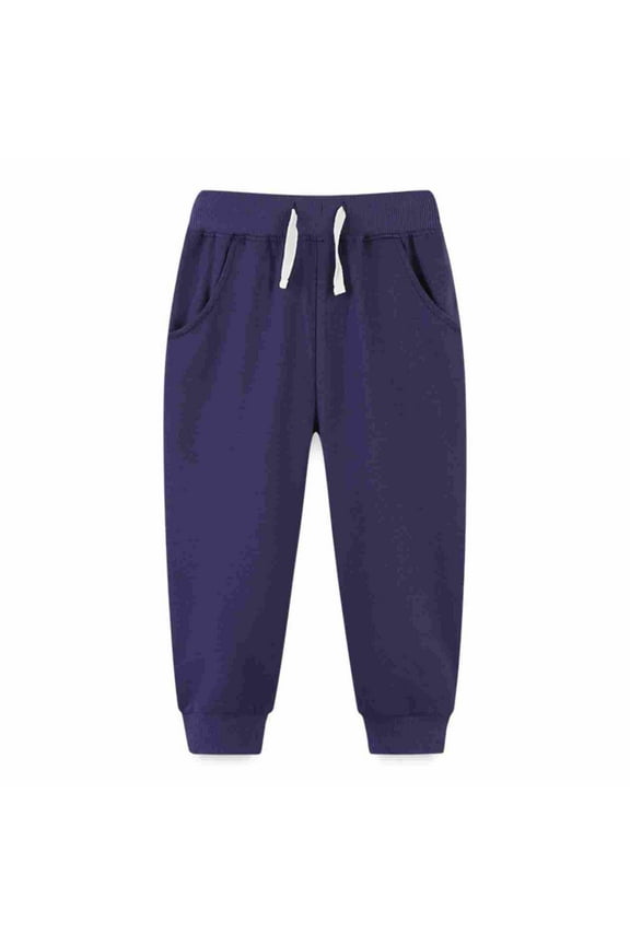 Toddler Boys Sweatpants Fleece Jogger Pants Kids Athletic Workout Clothes Teen 𝐃rawstring Training Pants with Pockets