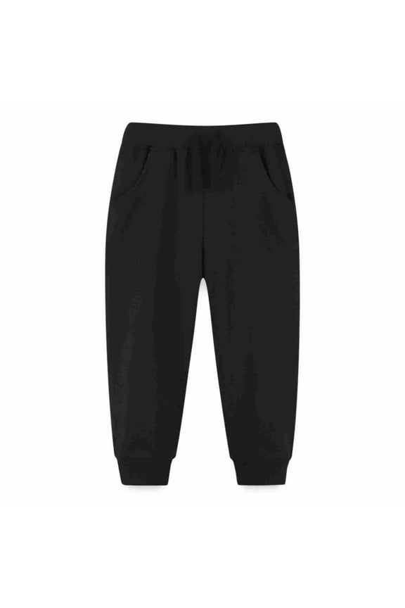 Toddler Boys Sweatpants Fleece Jogger Pants Kids Athletic Workout Clothes Teen 𝐃rawstring Training Pants with Pockets