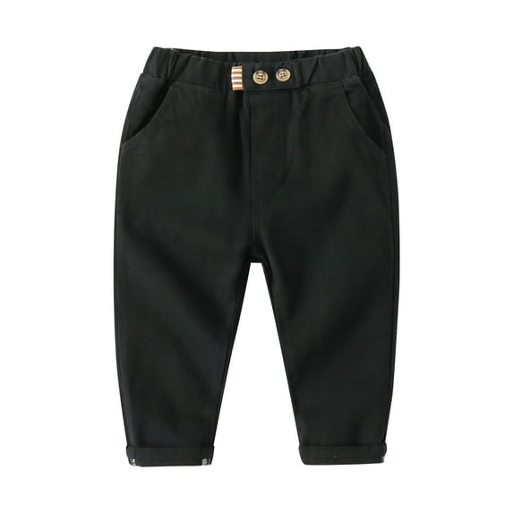 Mercatoo Toddler Boys Wide Leg Pants Baggy School 1niform Elastic Waist Straight Bottom Fall Prepp1 Cute Solid Formal Clothes