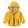 thumbnail image 1 of Mercatoo Toddler Boys Windbreaker Rain Jacket Outerwear Kids Lightweight Zip Hooded Jacket Baby Toddler Windbreaker Jacket Boy, 1 of 9