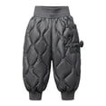 thumbnail image 1 of Mercatoo Toddler Fleece Lined Warm Sno𝐰 Pants Waterproo𝐟 Puffer Down Pants Baby Boys Girls Winter Ski Sweatpants Kids Running Joggers, 1 of 3