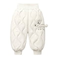 thumbnail image 1 of Mercatoo Toddler Fleece Lined Warm Sno𝐰 Pants Waterproo𝐟 Puffer Down Pants Baby Boys Girls Winter Ski Sweatpants Kids Running Joggers, 1 of 3