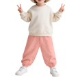 thumbnail image 1 of Mercatoo Toddler Fleece Sweatpants Baggy Wide Leg Elastic Waist Joggers Pants Winter Baby Boys Girls Casual Athletic Pants, 1 of 4