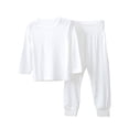 thumbnail image 1 of Mercatoo Toddler Girl Boy Long Sleeved Solid Color T Shirt Tops Trousers 2Pcs Home Clothes Loose Sports Outfit Fall Clothes Set, 1 of 9