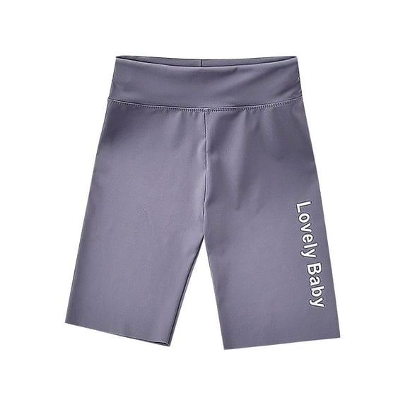 Mercatoo Toddler Girl Summer Thin Tight Pants Stretch Wear Letter Printing Leggings Girls High Waist Yoga Shorts