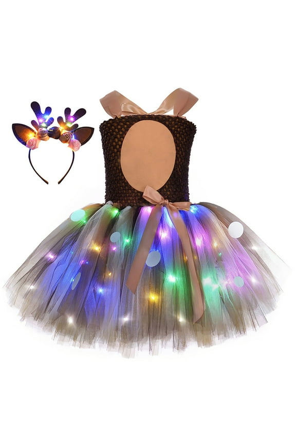 Toddler Girls Christmas Dress Bow Elegant Brilliant Tulle Lace Bridesmaid Wedding Birthday Dress with Hairband