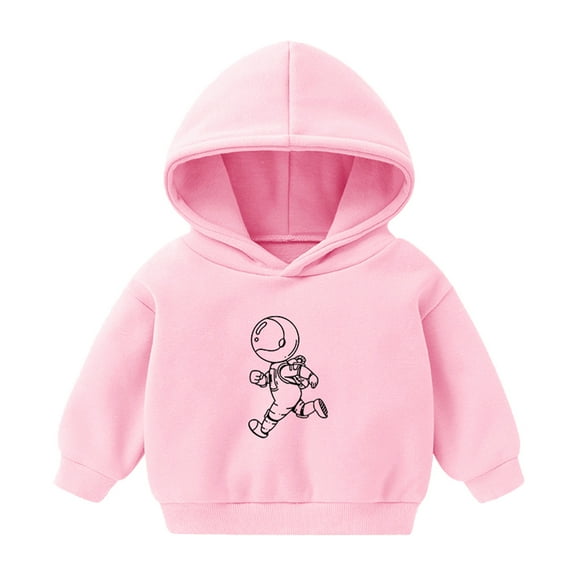 Mercatoo Toddler Girls Cute Cartoon Pullover Sweatshirt Oversized Long Sleeve Fle𝐞ce Tops Loose Fit Crewneck School Blouse Hoodie for Teen Girls