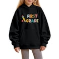 thumbnail image 1 of Mercatoo Toddler Girls First Grade Ho𝐨die Cute 𝐏reppy Oversized Pullover Sweatshirts Kids Long Sleeve Fall Casual Hooded Tops, 1 of 4