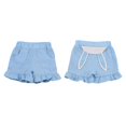 thumbnail image 1 of Mercatoo Toddler Girls Rabbit's Ears Sports Shorts Kids Summer Home Casual Shorts for 1 to 3 Years Girls 𝐀thletic Outfit, 1 of 4