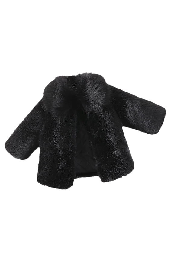 Toddler Girls Shaggy 𝐅aux 𝐅𝐮r Coat Fuzzy Cute Warm Jacket Winter Kids Thick Leopard Overcoat Outerwear Clothes