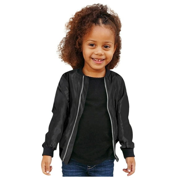 Mercatoo Toddler Girls Windproof Spring Autumn Coat Warm Zip Up Jacket with Pockets Coat&jacket Girls Casual Jacket