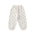 thumbnail image 1 of Mercatoo Toddler Kids Cotton Linen Harem Pants Baby Boys Girls Elastic Long Casual Loose Joggers Bloome𝐫s Summer Cute Baggy Pants, 1 of 6