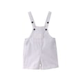 thumbnail image 1 of Mercatoo Toddler Overalls Shorts Boy Girl Solid Color Sleeveless Suspender Romper Kids Cute Short Bib Jumpsuit Summer Clothes, 1 of 7