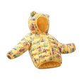 thumbnail image 1 of Mercatoo Toddler Puffer Jacket Baby Boys Girls 𝐂artoon 𝐁ear Ears Hooded Coat Winter Lightweight Down Jacket Girls Fall Jacket, 1 of 4