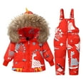 thumbnail image 1 of Mercatoo Toddler Snowsuit for Girls Boys Baby Winter Ski Jacket Set Kids Dinosaur Puffer Jacket Snow Bib Pants Ski Suits Outfit, 1 of 2