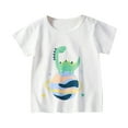 thumbnail image 1 of Mercatoo Toddler Summer Short Sleeve Crewneck Shirt Kids Bear Prints T-Shirts Baby Boys Girls Cute Shirts Cotton Tee Tops, 1 of 4