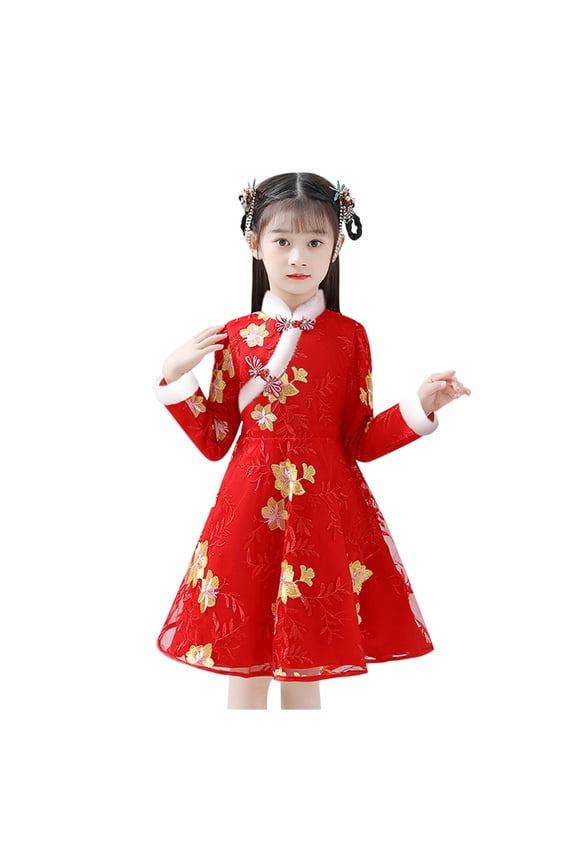 Toddler Tang Kid Year Princess Baby Chinese Dresses Suit Clothes Girl Girls Outfits&Set Staff for Baby Girl