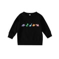 thumbnail image 1 of Mercatoo Toddler 𝐍ewborn I𝐧fant Cart𝐨on Dinosaur Prints Outfits Boys Sweatshirt Pullover Tops Cute Clothes Baby Clothes, 1 of 7