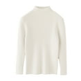 thumbnail image 1 of Mercatoo Turtleneck Sweaters for Girls Ribbed Light Slim Tuni1 Long Sleeve Kids Fall Pullover Sweater Warm Soft Solid Tops, 1 of 7