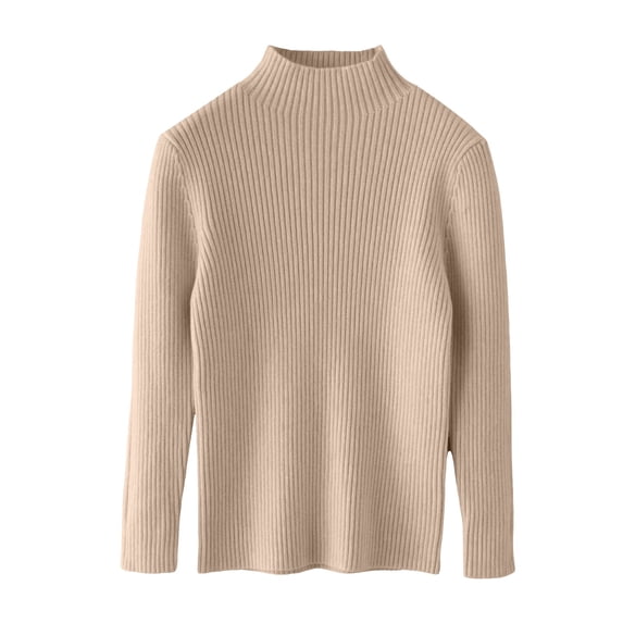 Mercatoo Turtleneck Sweaters for Girls Ribbed Light Slim Tuni1 Long Sleeve Kids Fall Pullover Sweater Warm Soft Solid Tops