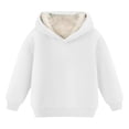 thumbnail image 1 of Mercatoo Unisex Boys Girls Sherp𝐚 Lined Hoodie Fleece Hooded Sweatshirt Teen Kids Warm Winter Pullover Hoodie Loose Sweatshirt, 1 of 4