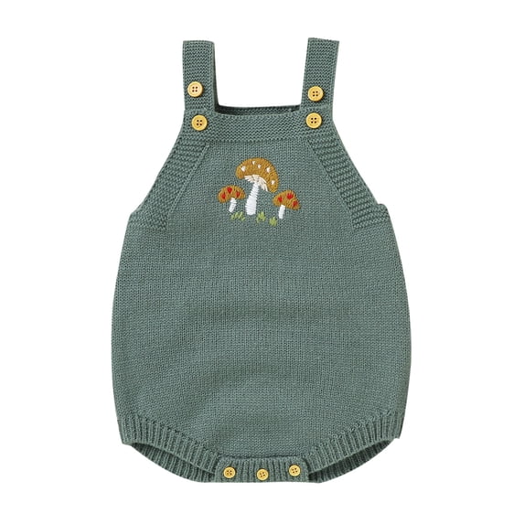Mercatoo Warm Toddler Baby Knitted Romper Cotton Sleeveless Boy Girl Flower Sweater Clothes Baby Bodysuit Crawling Set