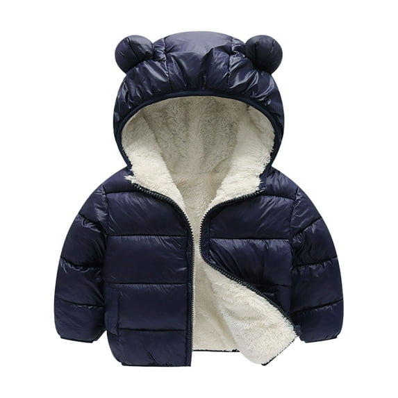 Mercatoo Winter Coat for Kids Baby Warm Outdoor Girls Boys Cartoon Winter Warm Fleece Jackets Kids Winter Down Jacket