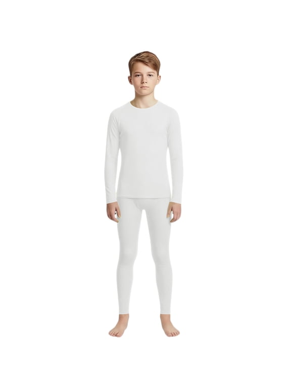 Youth Boys Compression Thermal Base Layer Set Long Sleeve Athletic Quick Dry Lightweight Sports Tops Leggings Kids Sports Tights Set