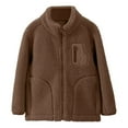 thumbnail image 1 of Mercatoo Youth Full Zip 𝐏olar Fl𝐞ece Jacket Boys Girls Stand Collar Fl𝐞ece Sweatshirt Kids Lightweight Jacket Windproof Coat, 1 of 4