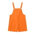 thumbnail image 1 of Mercatoo Youth Shortalls Girls Boys Classic Sleeveless 𝐑omper Soft Bib Overall Shorts Kid 𝐏reppy Wide Leg Shorts Casual Short Jumpsuit, 1 of 9
