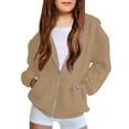 thumbnail image 1 of Mercatoo Zip Up Sweatshirt for Teen Girls 2025 Trendy Cute Oversized Hoodie 𝗬2k Sweatshirts Long Sleeve Jackets with Pockets, 1 of 6