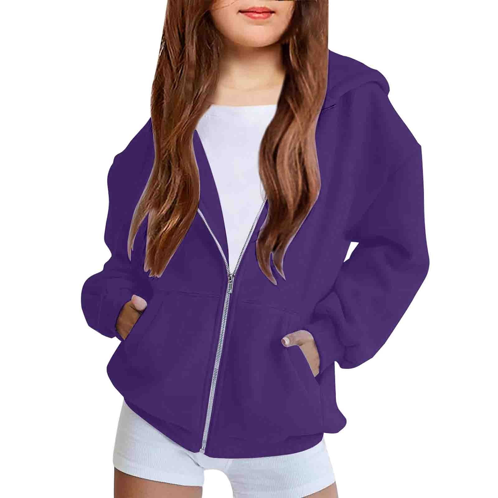Mercatoo Zip Up Sweatshirt for Teen Girls 2025 Trendy Cute