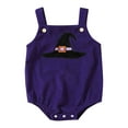 thumbnail image 1 of Mercatoo 𝐍ewborn Baby Girl Boy Halloween Romper Cute Pumpkin 𝐎nesie Corduroy Overall Shorts Suspender Jumpsuit, 1 of 5