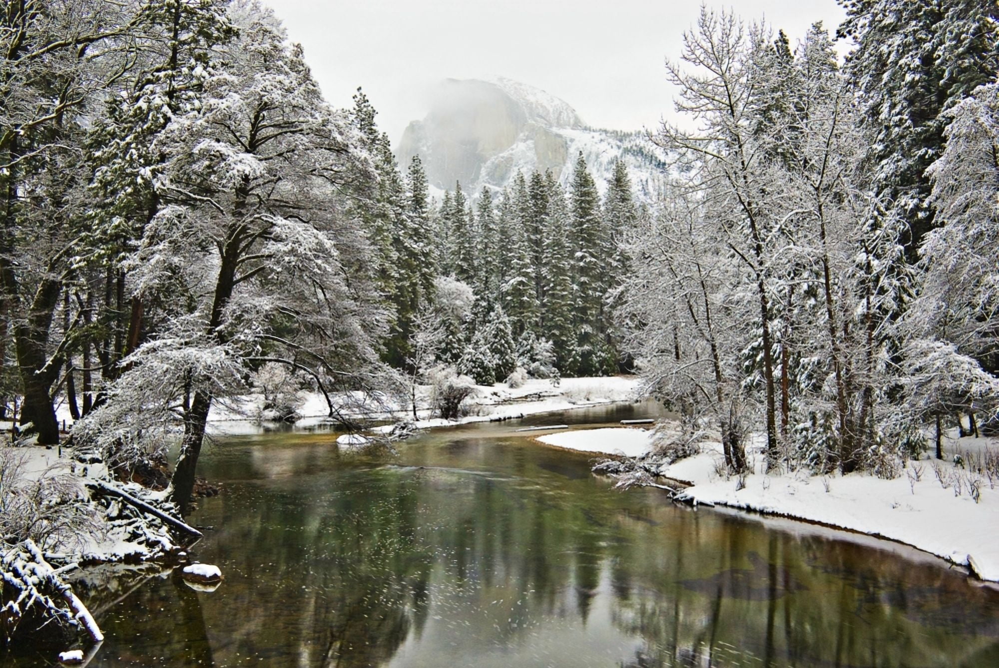 Merced River Yosemite National Park California Usa Canvas Art - Robert Brown Design Pics (36 x 24)