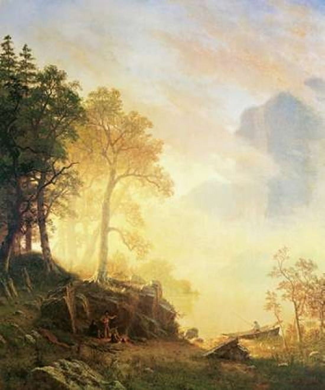 Merced River in Yosemite Canvas Art - Albert Bierstadt (20 x 24)