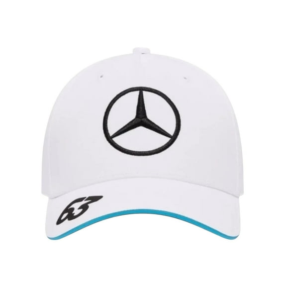 2024 Mercedes AMG 63 Petronas F1 White Unisex George Russell Baseball Cap