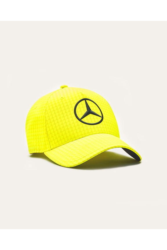 Mercedes AMG F1 Driver Lewis Hamilton Unisex Neon Yellow/Neon Pink/Black/White/Purple/Natural/Apple Red Hat