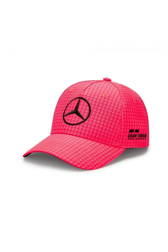 Mercedes AMG F1 Driver Lewis Hamilton Unisex Neon Yellow/Neon Pink/Black/White/Purple/Natural/Apple Red Hat