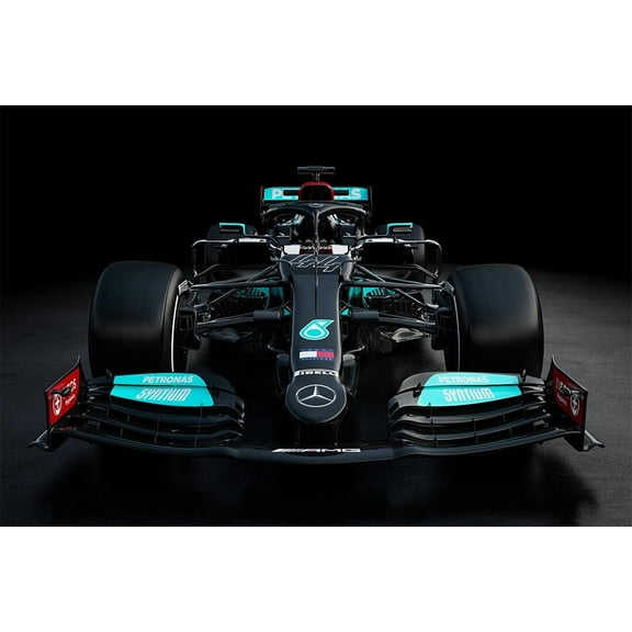 Mercedes-AMG F1 W12 E Performance Wall Indoor Decor - 24x36 Inch Laminated Poster - Stunning Detail and Bold Colors