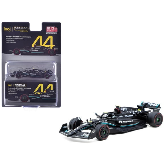 Mercedes-AMG F1 W14 E Performance #44 Lewis Hamilton Pole Position Formula One F1 "Hungarian GP" (2023) "Global64" Series 1/64 Diecast Model Car by Tarmac Works
