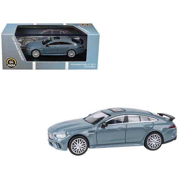 Mercedes-AMG GT 63 S China Blue with Sunroof 1/64 Diecast Model Car by Paragon