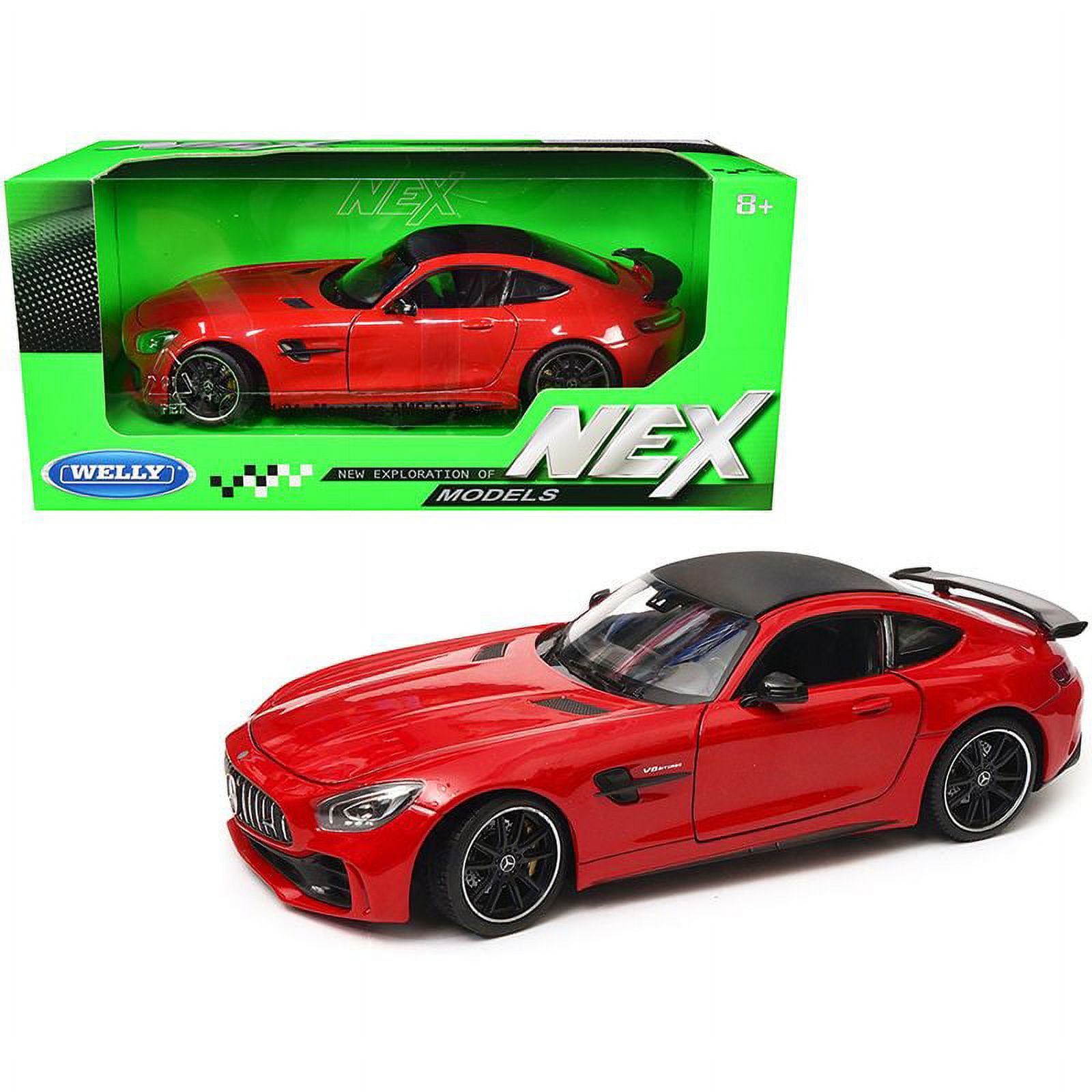 充実の品 R, GT AMG Mercedes Welly Red, 1/24 Top Carbon Models, NEX 乗用車