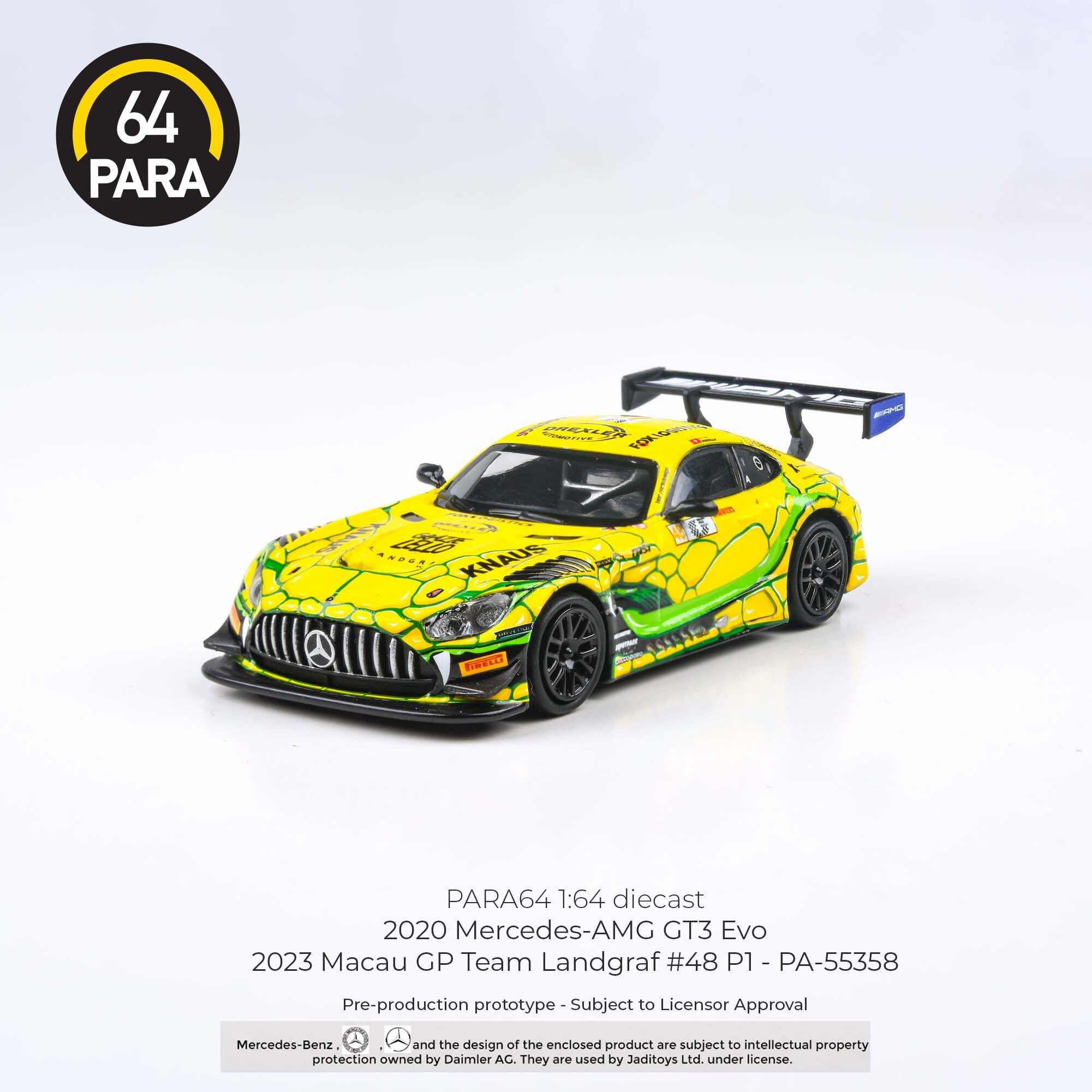 ミニカー Mercedes-AMG GT3 MSI LIMITED EDITION Open Box: MSI Gaming Laptop Gift - 1:18 Mercedes AMG GT3