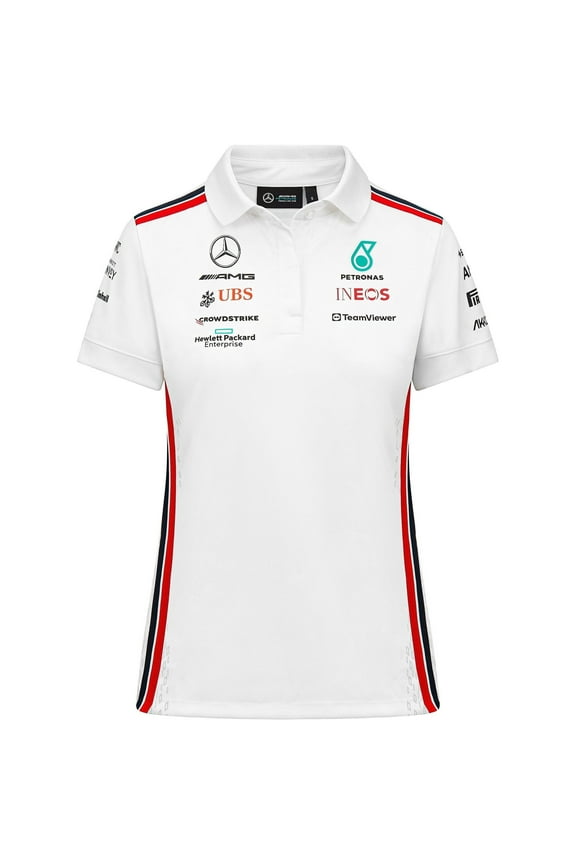 Women's Team Polo Shirt - Black/White